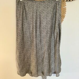 Sienna Sky Midi Black and White Silk skirt